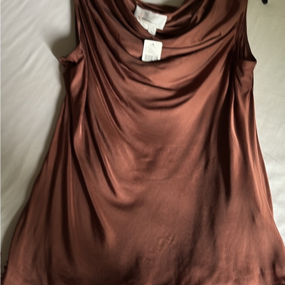 Anthropologie Bronze Sleeveless Top